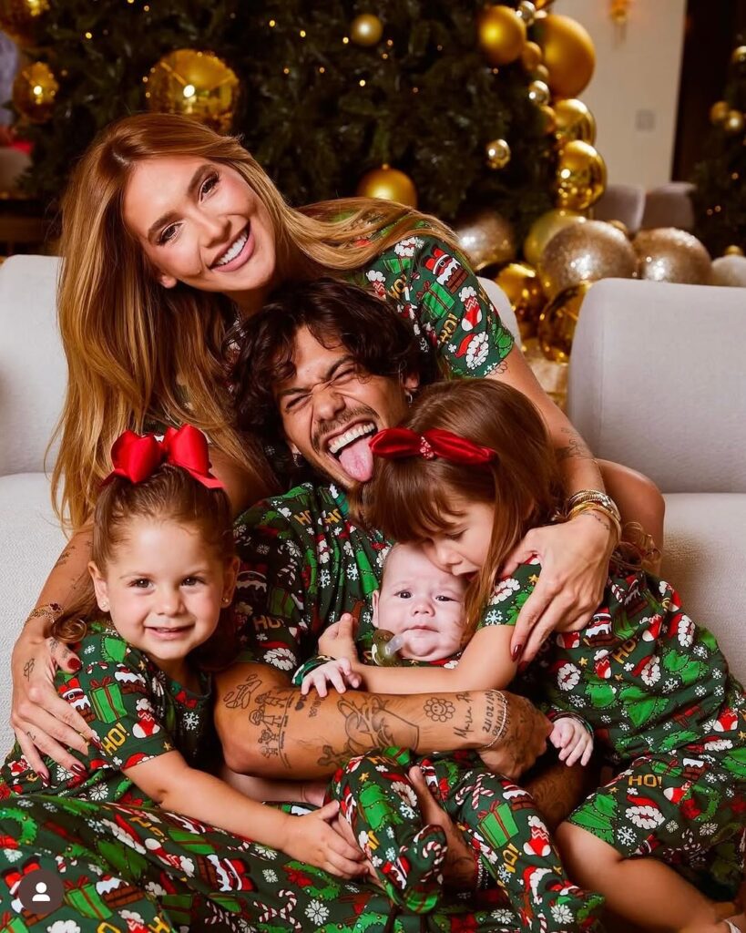 Virginia, Ze Felipe, Maria Alice, Maria Flor e José Leonardo - Reprodução Instagram